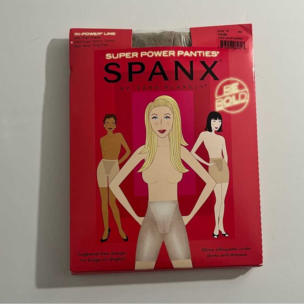 Spanx Super Power Panties In Power Line Size F Nude Shaper  NWT